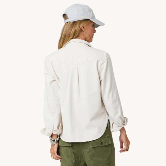  케리 로센탈 탑 케리 로젠탈 피아 러브 브리게이드 버튼 다운 셔츠 - KERRI ROSENTHAL