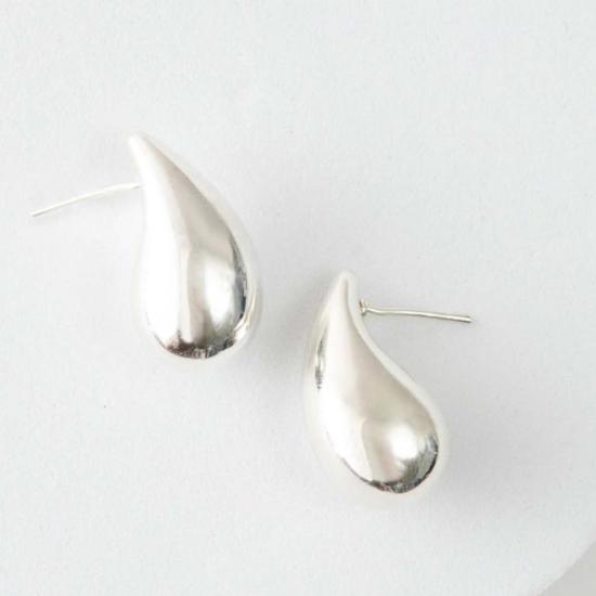  누데이 이어링 정오의 이슬방울 스터드 실버