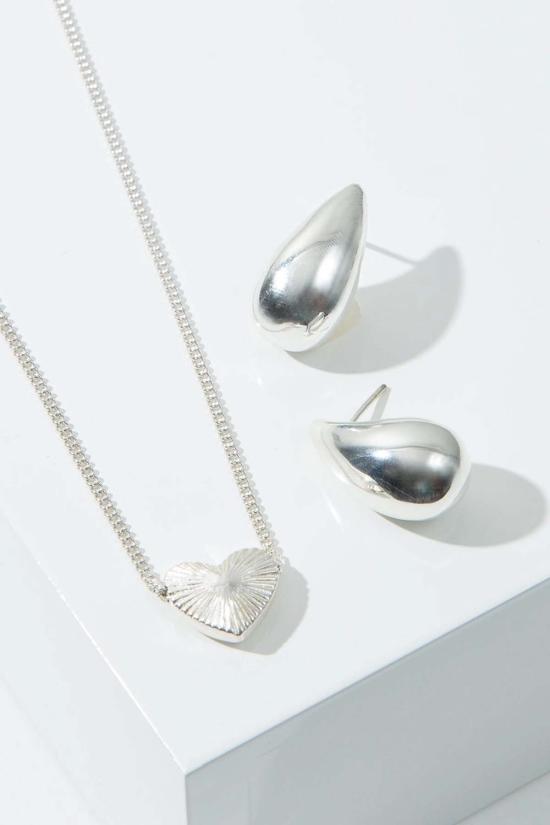  누데이 이어링 정오의 이슬방울 스터드 실버 - NOONDAY