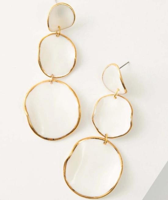  누데이 이어링 정오의 스택형 구형 귀걸이 - NOONDAY