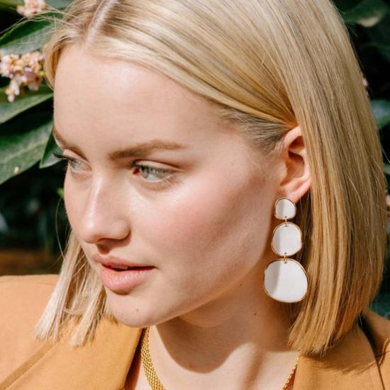  누데이 이어링 정오의 스택형 구형 귀걸이 - NOONDAY