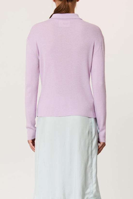  플랜씨 가디건 플랜 C 셔츠 칼라 메리노 울  위스테리아 - PLAN C