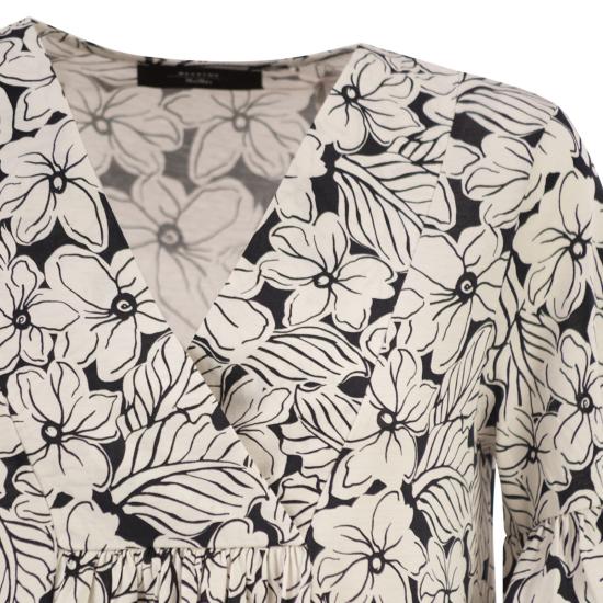 26SS 위켄드막스마라 미디 원피스 2615621072600 WHITE BLACK - WEEKEND MAX MARA