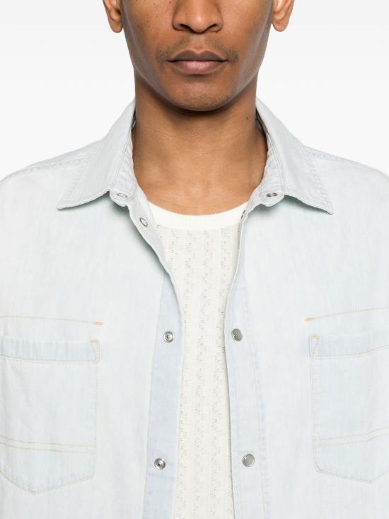 26SS 골든구스 셔츠 GMP02519 P00235950491 Clear Blue - GOLDEN GOOSE