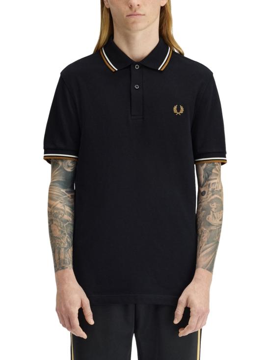 26SS 프레드페리 폴로 티셔츠 FP M3600P 57 P69 BLACK - FRED PERRY