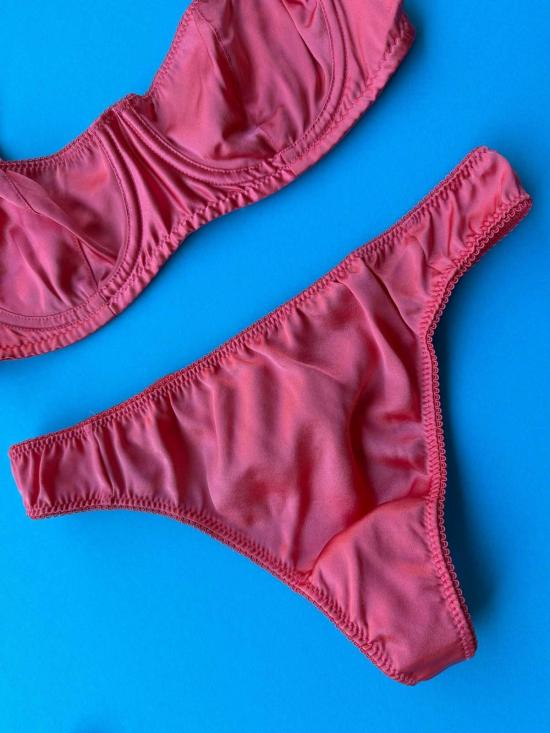  아락스 팬티 그리어 실크 끈  로즈