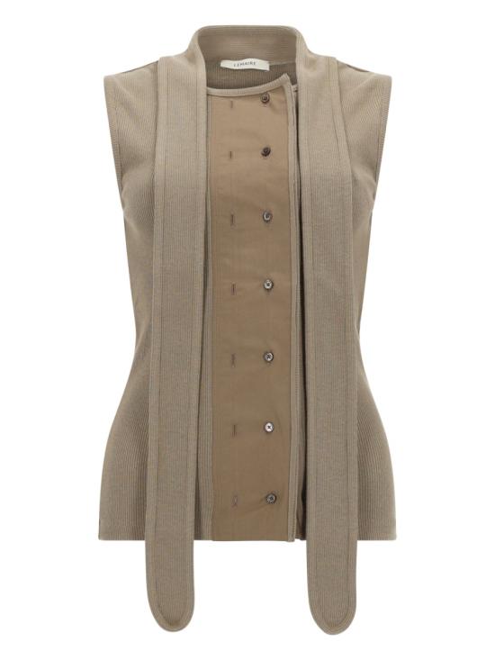 26SS 르메르 어시메트리컬 피티드 탑 TS0004 LJ1030GR609 BEIGE