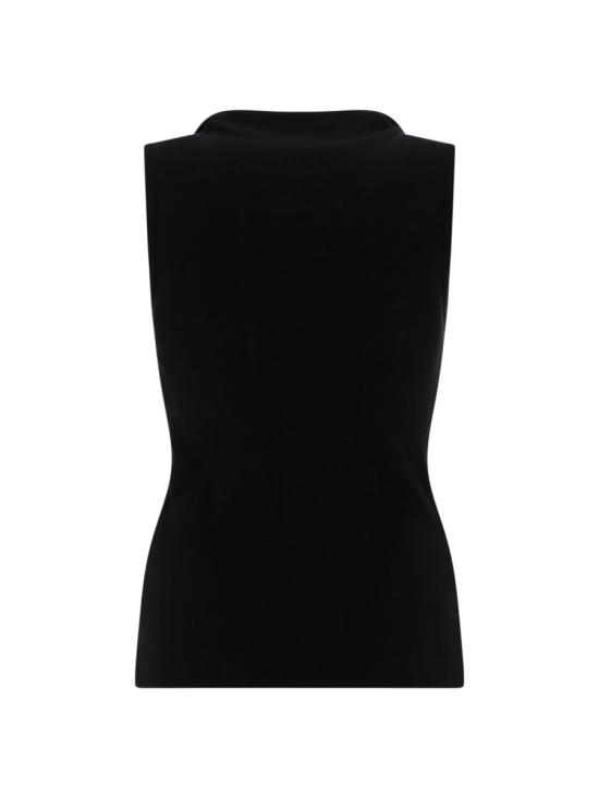 26SS 르메르 어시메트리컬 피티드 탑 TS0004 LJ1030BK999 BLACK - LEMAIRE