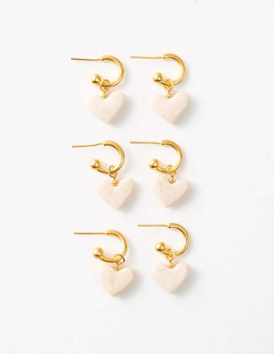  누데이 이어링 눈데이 컨버터블 하트 허기 - NOONDAY