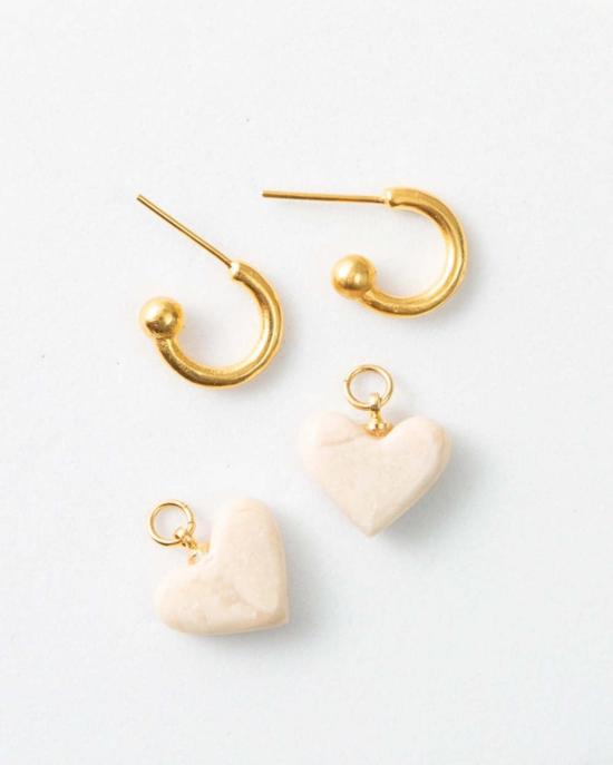  누데이 이어링 눈데이 컨버터블 하트 허기 - NOONDAY