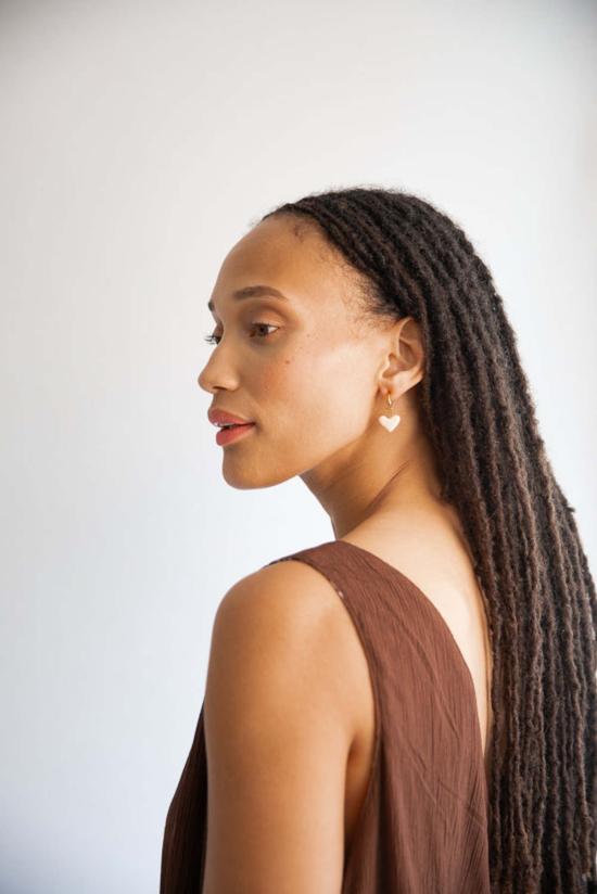  누데이 이어링 눈데이 컨버터블 하트 허기 - NOONDAY