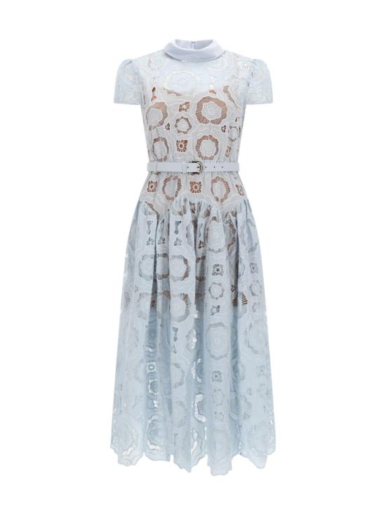 26SS 셀프 포트레이트 롱 원피스 RS26 167MB BL BLUE AZURE