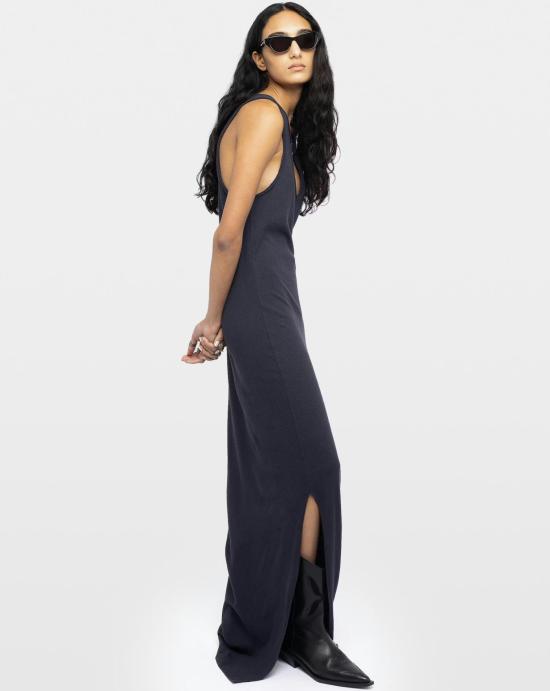 26SS 자딕앤볼테르 미디 원피스 JWDR01126 404 Encre - ZADIG & VOLTAIRE