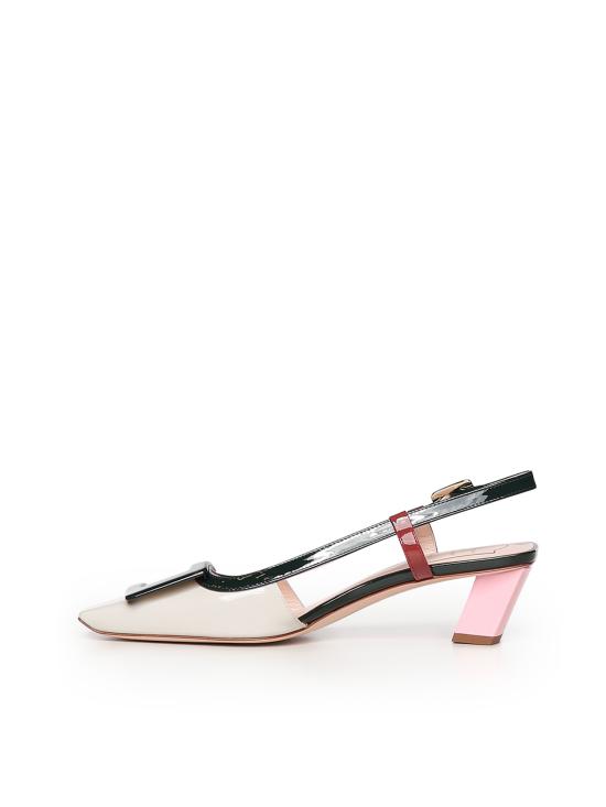 26SS 로저비비에 플랫 슈즈 RVW00625601D1P SQ17 White Green Turquoise - ROGER VIVIER