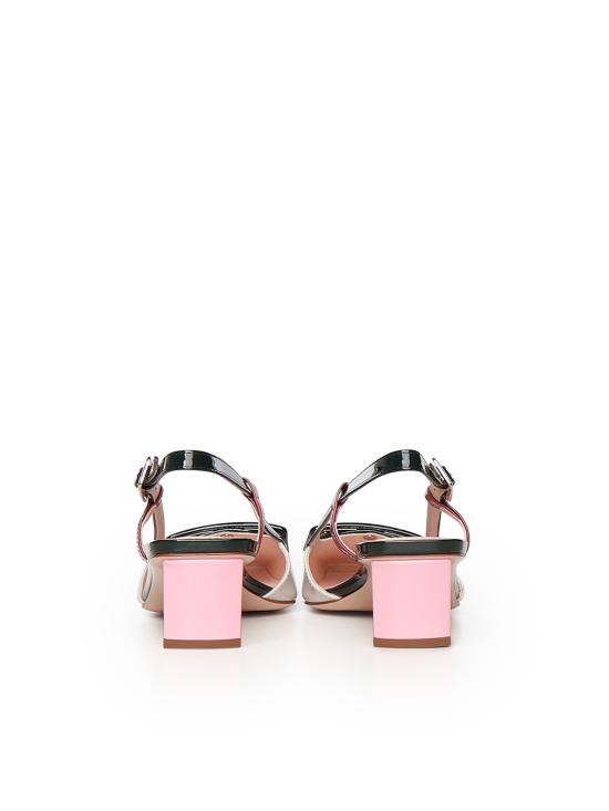 26SS 로저비비에 플랫 슈즈 RVW00625601D1P SQ17 White Green Turquoise - ROGER VIVIER