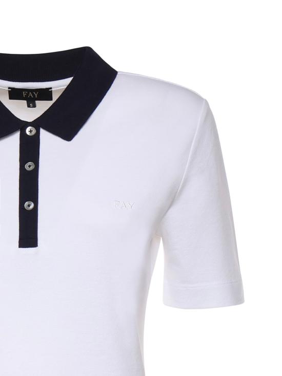 26SS 페이 폴로 티셔츠 NPWB252650STDW B001 White - FAY