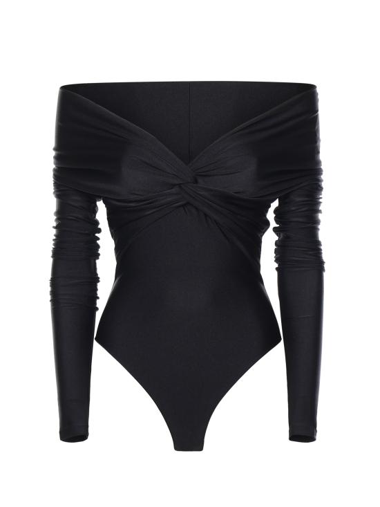 26SS 안다마네 바디수트 티셔츠 T190714A TJP062BLACK Black