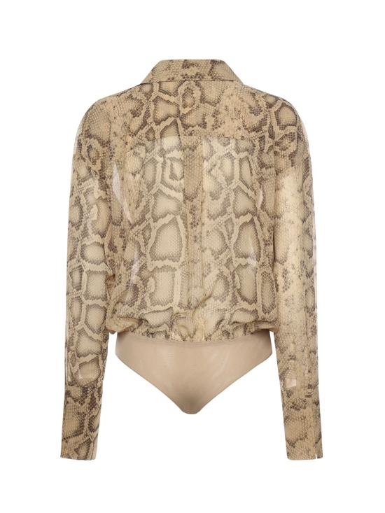 26SS 안다마네 바디수트 티셔츠 T190929B TNP264NATURAL PYTHON - ANDAMANE