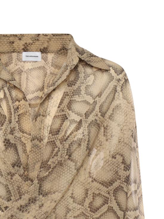 26SS 안다마네 바디수트 티셔츠 T190929B TNP264NATURAL PYTHON - ANDAMANE