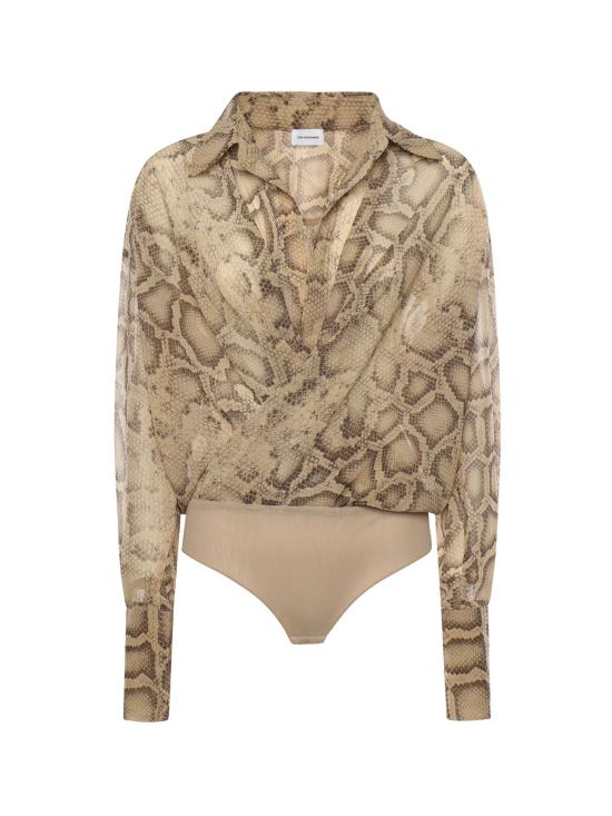 26SS 안다마네 바디수트 티셔츠 T190929B TNP264NATURAL PYTHON