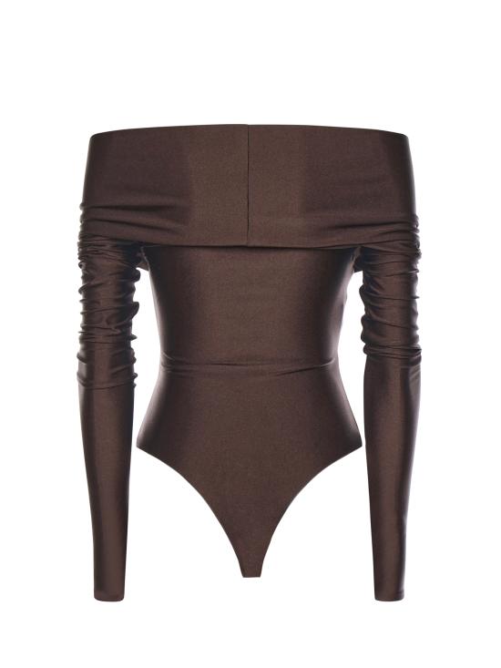 26SS 안다마네 바디수트 티셔츠 T190714A TJP062DARK BROWN - ANDAMANE