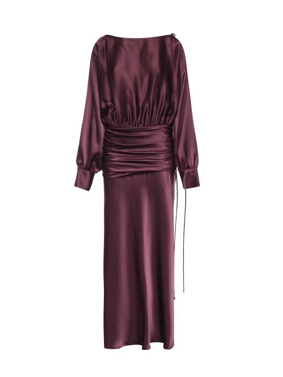 26SS 핑코 롱 원피스 106677 A1Y5R57 Bordeaux