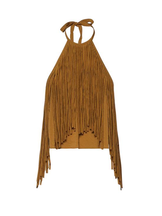 26SS 핑코 긴팔 티셔츠 106794 A3AYL25 Brown