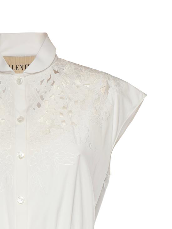 25FW 발렌티노 가라바니 미디 원피스 8B3VAJR5 9VN0BO White - VALENTINO GARAVANI