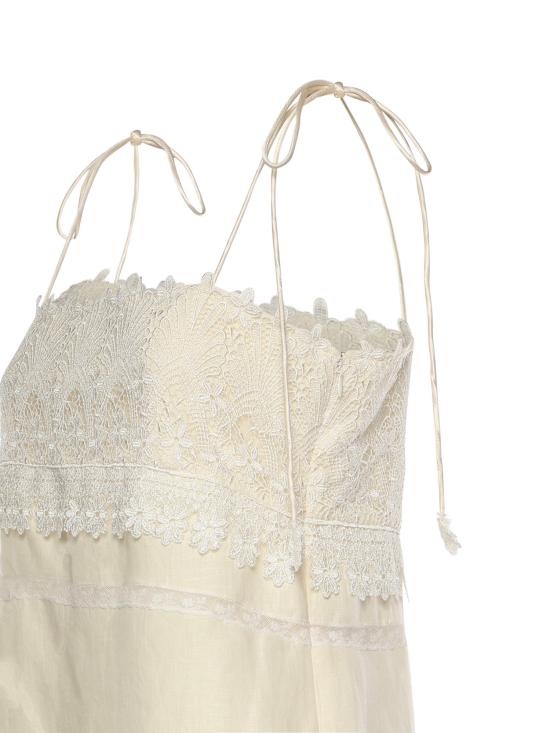 25FW 발렌티노 가라바니 미디 원피스 8B3VAJM5 9M4A03 Ivory - VALENTINO GARAVANI