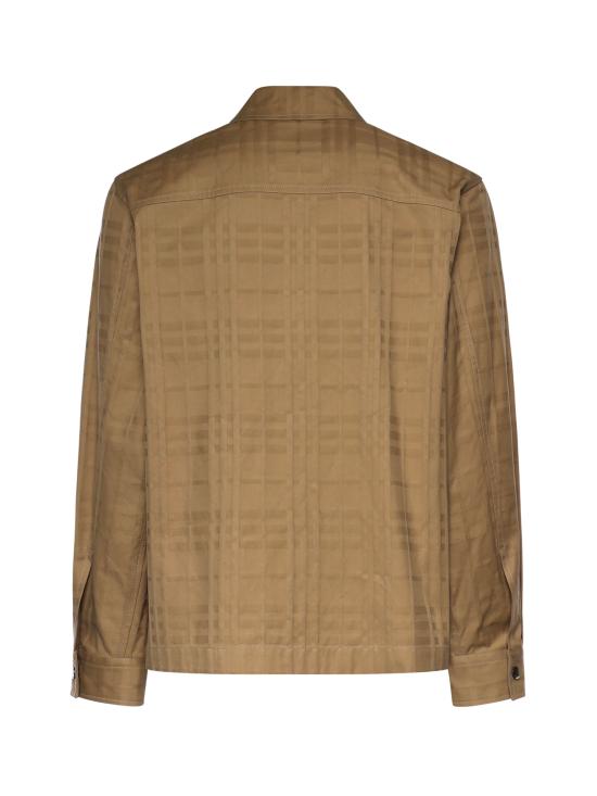 26SS 버버리 체크 코튼 지퍼 오버셔츠 8121988 C4776 Beige - BURBERRY