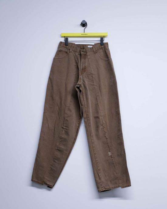  올드 파크 팬츠 올드파크 모카 덕 코튼 배기 카펜터