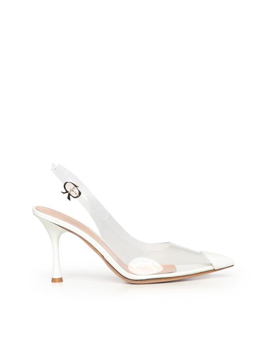 26SS 지안비토로시 플랫 슈즈 G95542 85LACGSVTRBI TRASPARENT WHITE