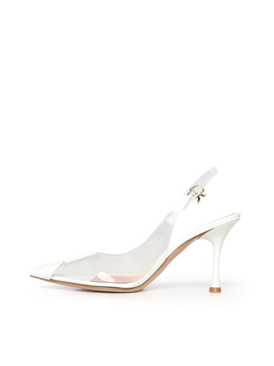 26SS 지안비토로시 플랫 슈즈 G95542 85LACGSVTRBI TRASPARENT WHITE - GIANVITO ROSSI