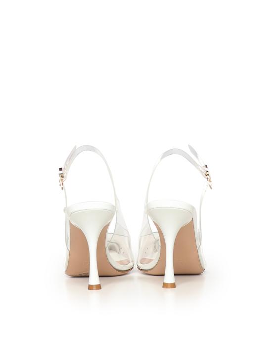 26SS 지안비토로시 플랫 슈즈 G95542 85LACGSVTRBI TRASPARENT WHITE - GIANVITO ROSSI