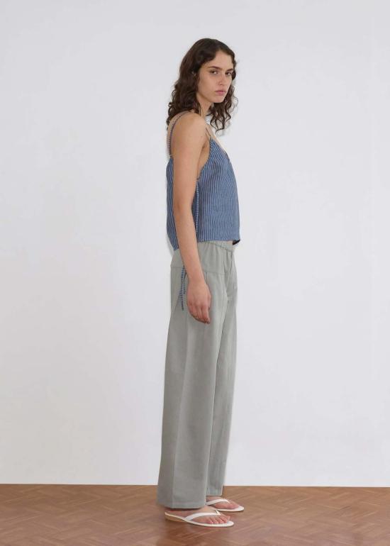  데이지 스튜디오 팬츠 Deiji Studios 플리츠  세이지 그레이 - DEIJI STUDIO