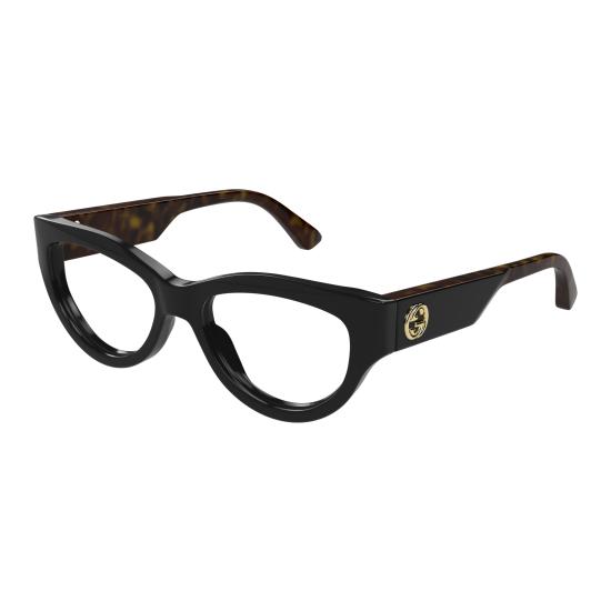 25FW 구찌 선글라스 GG1665O 005 BLACK HAVANA TRANSPARENT - GUCCI