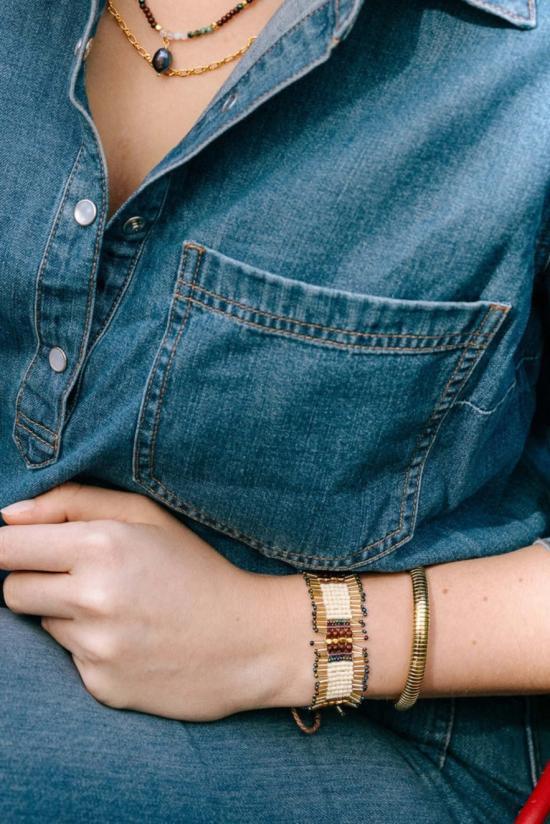  누데이 커프스 링크/타이 홀더 정오 코브라 팔찌 - NOONDAY