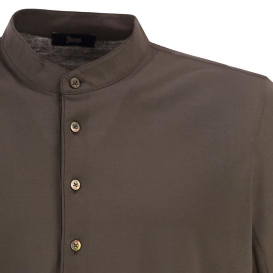 26SS 에르노 폴로 티셔츠 JPL00143U BROWN - HERNO