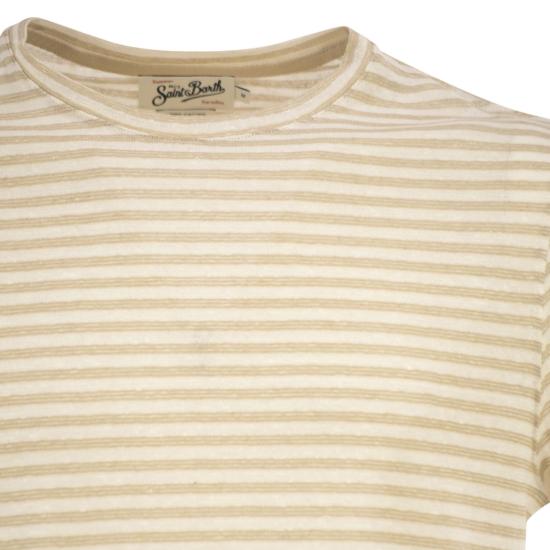 26SS 세인트바쓰 폴로 티셔츠 DOV0010 BEIGE WHITE - MC2 SAINT BARTH