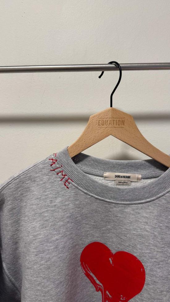  자딕앤볼테르 스웨터 Zadig & Voltaire 오스카 크루넥 스웨트셔츠 - ZADIG & VOLTAIRE