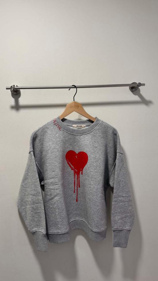  자딕앤볼테르 스웨터 Zadig & Voltaire 오스카 크루넥 스웨트셔츠 - ZADIG & VOLTAIRE