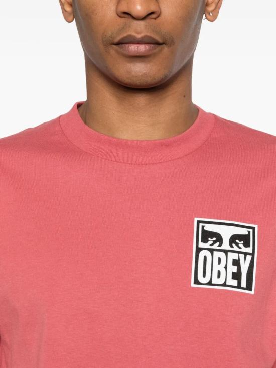 26SS 오베이 반팔 티셔츠 165262142 MIR MINERAL RED - OBEY