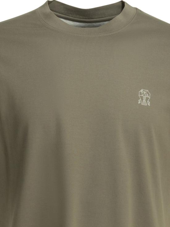 26SS 브루넬로 쿠치넬리 코튼 저지 크루넥 티셔츠 M0B138440CTK16 - BRUNELLO CUCINELLI