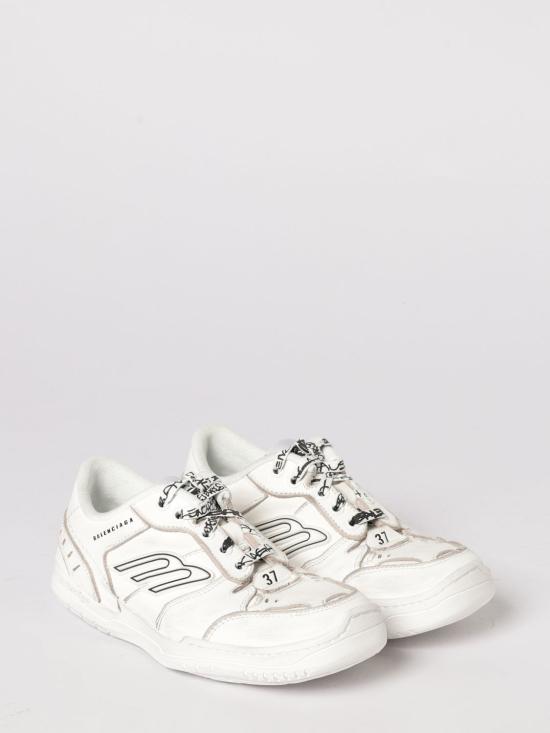 26SS 발렌시아가 햄튼스 미디움 원 아웃 스니커즈 841763WCURS 9000 White - BALENCIAGA