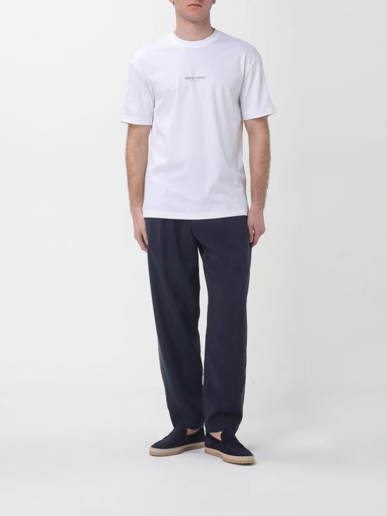 26SS 조르지오 아르마니 반팔 티셔츠 GM001085TE10629 U0002 White - GIORGIO ARMANI