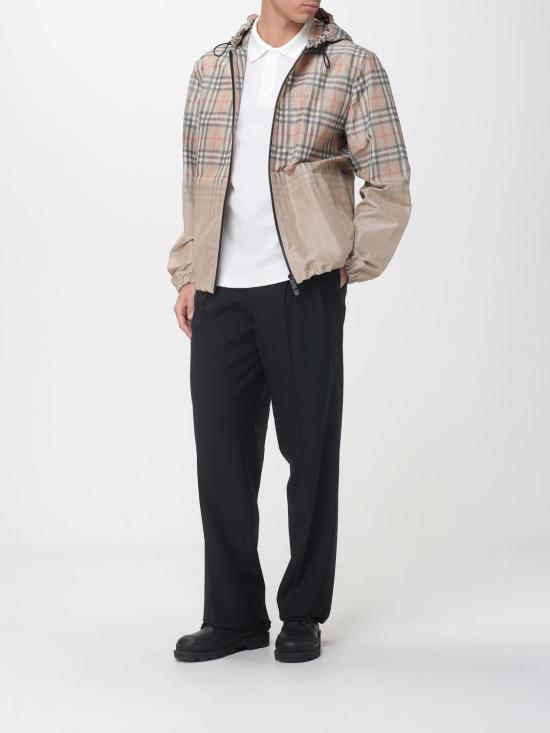 26SS 버버리 메탈릭 EKD 코튼 폴로 셔츠 8119009 Beige - BURBERRY