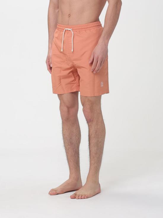 26SS 브루넬로 쿠치넬리 로고 스윔 팬츠 MW817043 CZN57 Orange - BRUNELLO CUCINELLI