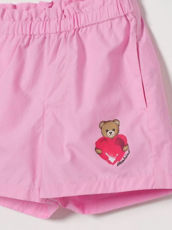 26SS [키즈] 모스키노 쇼츠/버뮤다 MDQ00FLLA10 51473 Pink - MOSCHINO