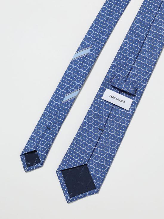 26SS 살바토레 페라가모 넥타이 351387 789761 002 Blue - SALVATORE FERRAGAMO