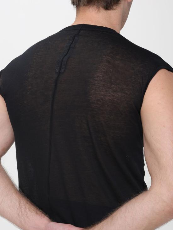 26SS 릭 오웬스 반팔 티셔츠 RU01F2157UC 09 Black - RICK OWENS